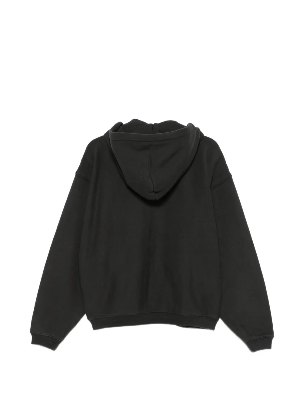 Stüssy logo-print zip-up hoodie Zwart