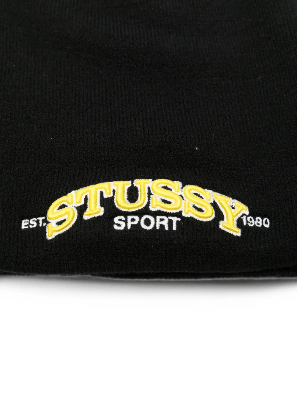 Stüssy Muts met geborduurd logo Zwart