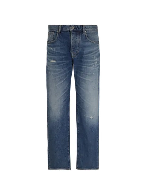 Armani Exchange stonewashed distressed jeans