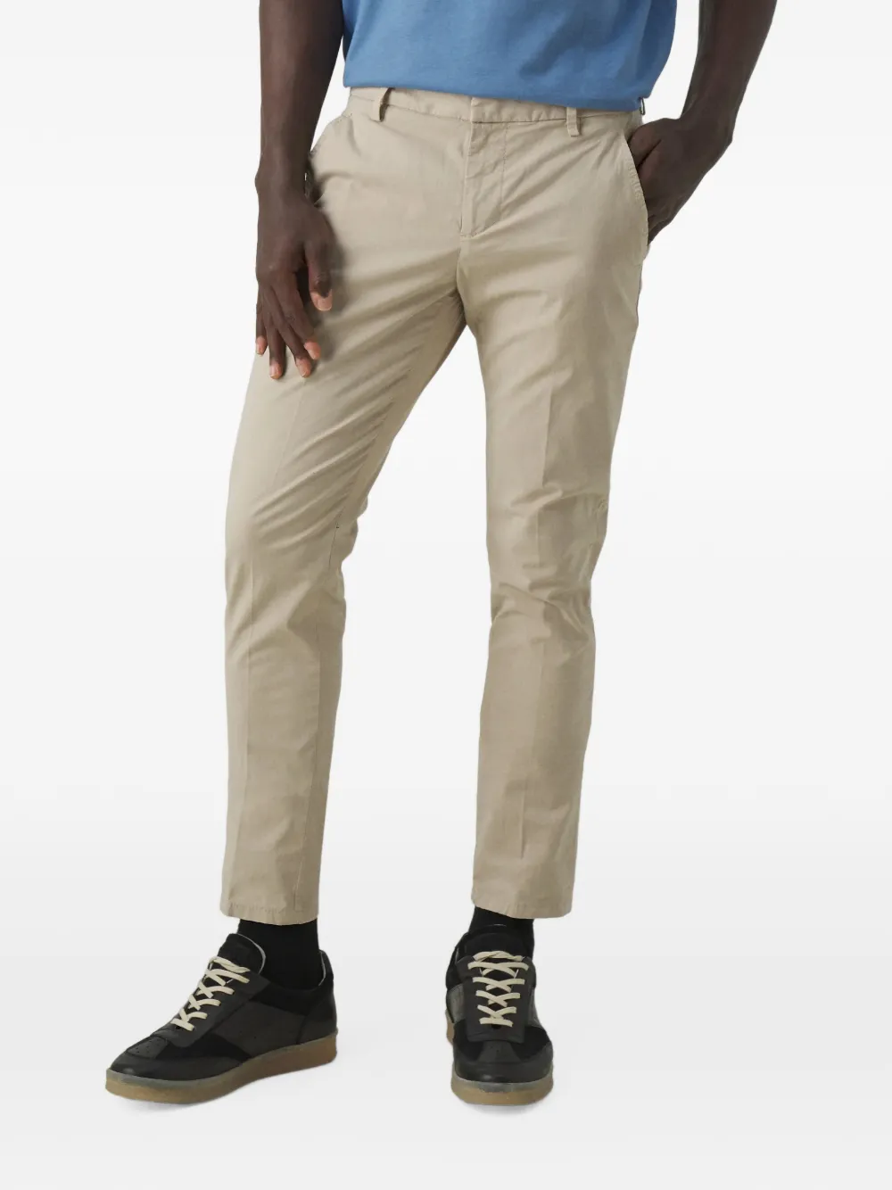 DONDUP Gaubert slim-fit broek met vijf zakken Beige