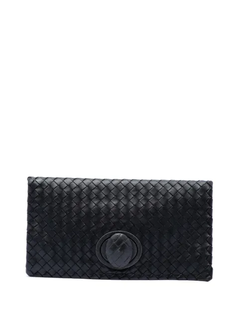 Bottega Veneta Pre-Owned 2012-2026 Nappa Intrecciato Turn Lock clutch bag