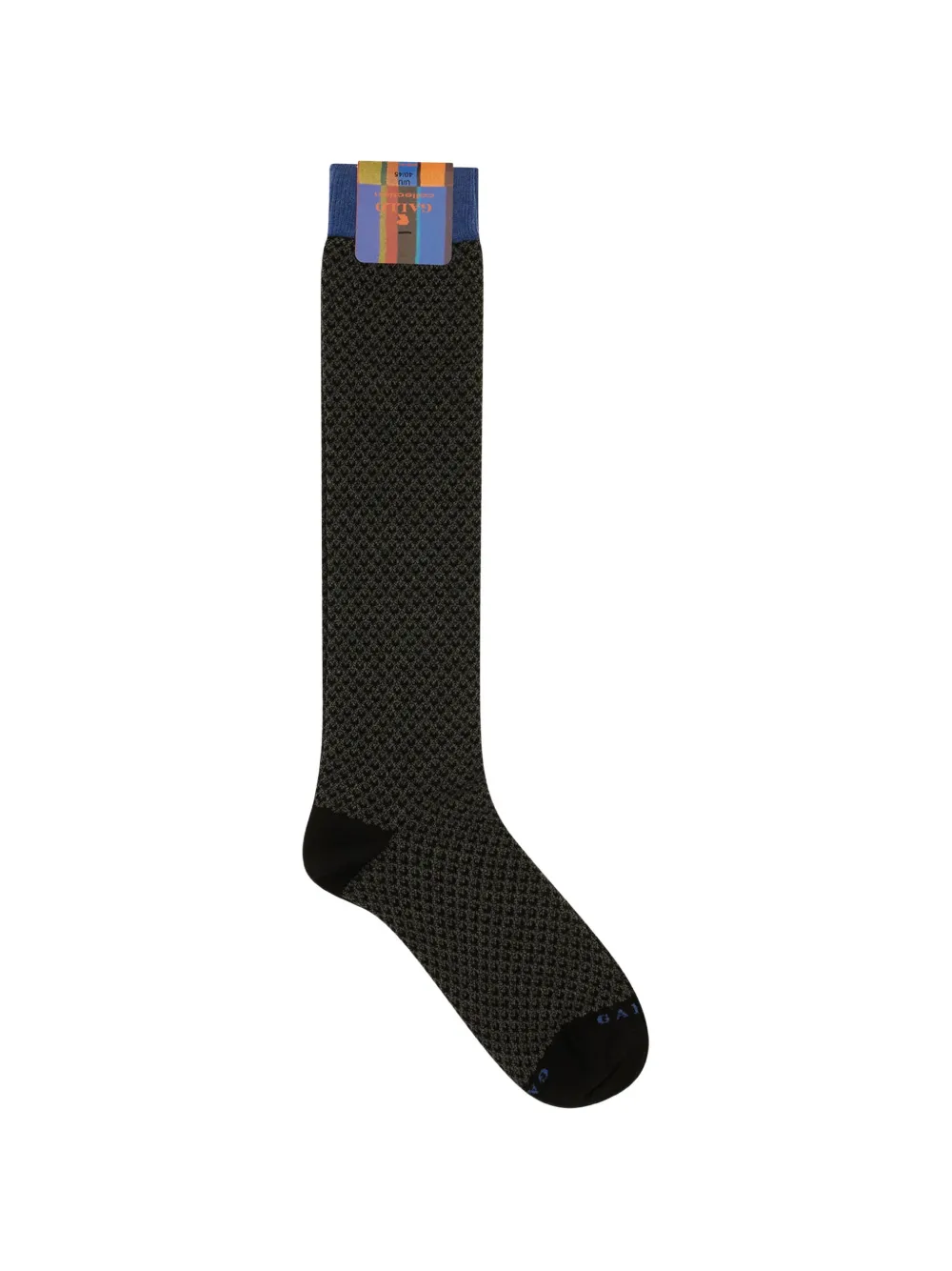 Gallo micro-patterned knee-high socks - Grigio