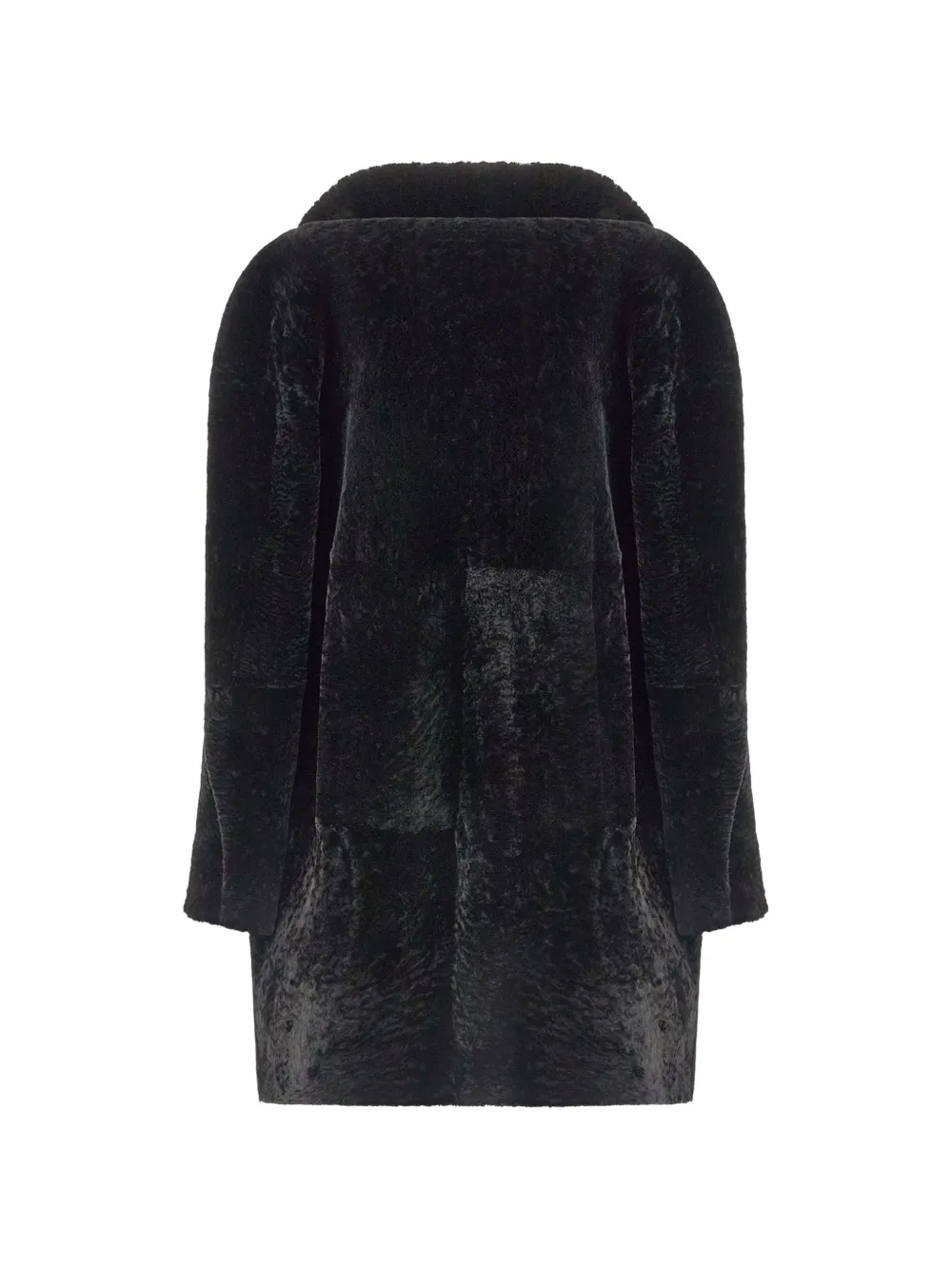 Drome shearling notch-lapel jacket Zwart
