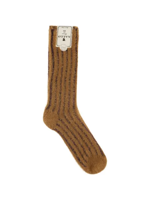 Gallo metallic-stripe socks