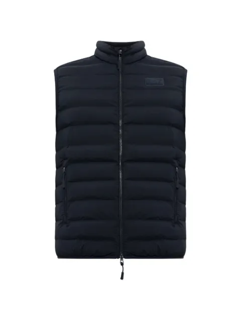 Ea7 Emporio Armani quilted logo-patch gilet