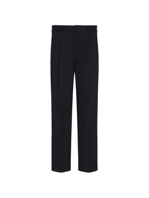 Armani Exchange pleated straight-leg trousers
