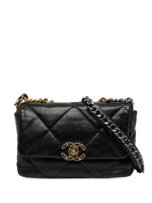 CHANEL Pre-Owned 19 キルティング ショルダーバッグ | ブラック
