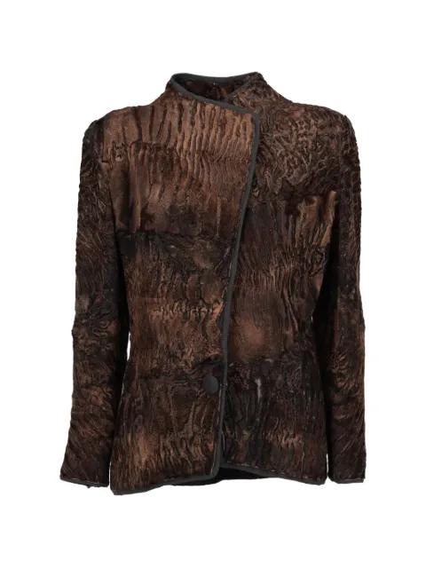 Gianfranco Ferré Pre-Owned chamarra con diseño asimétrico