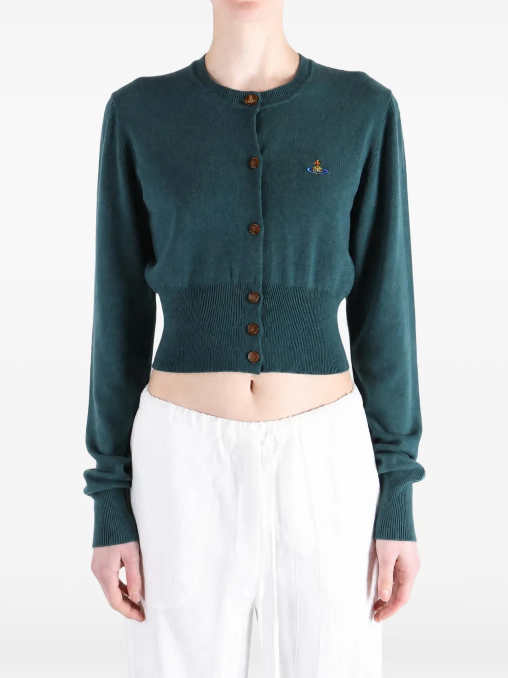 Vivienne Westwood Bea Cropped-Cardigan - Grün