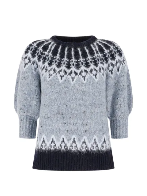 Vanisè Fair Isle flecked sweater