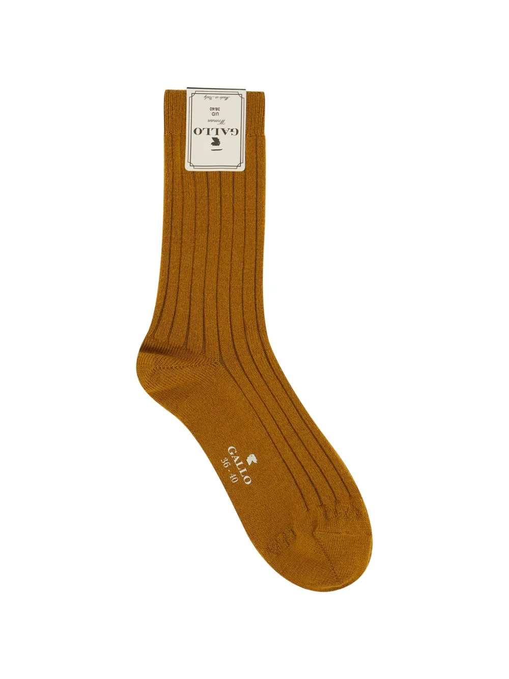 Gallo ribbed-knit socks - Giallo