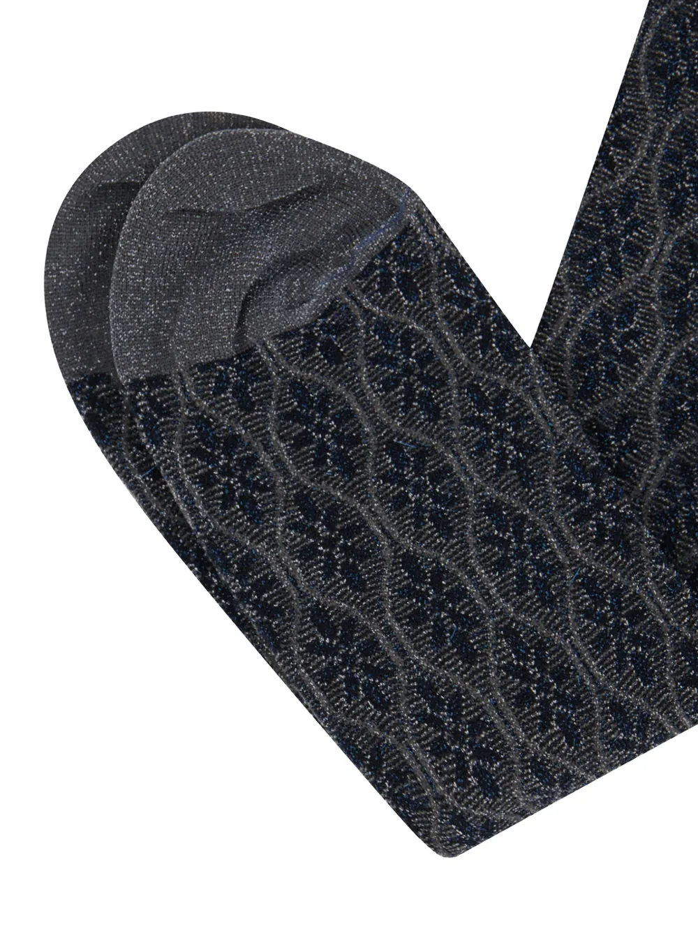 Gallo Sokken met metallic-effect en patroon Blauw