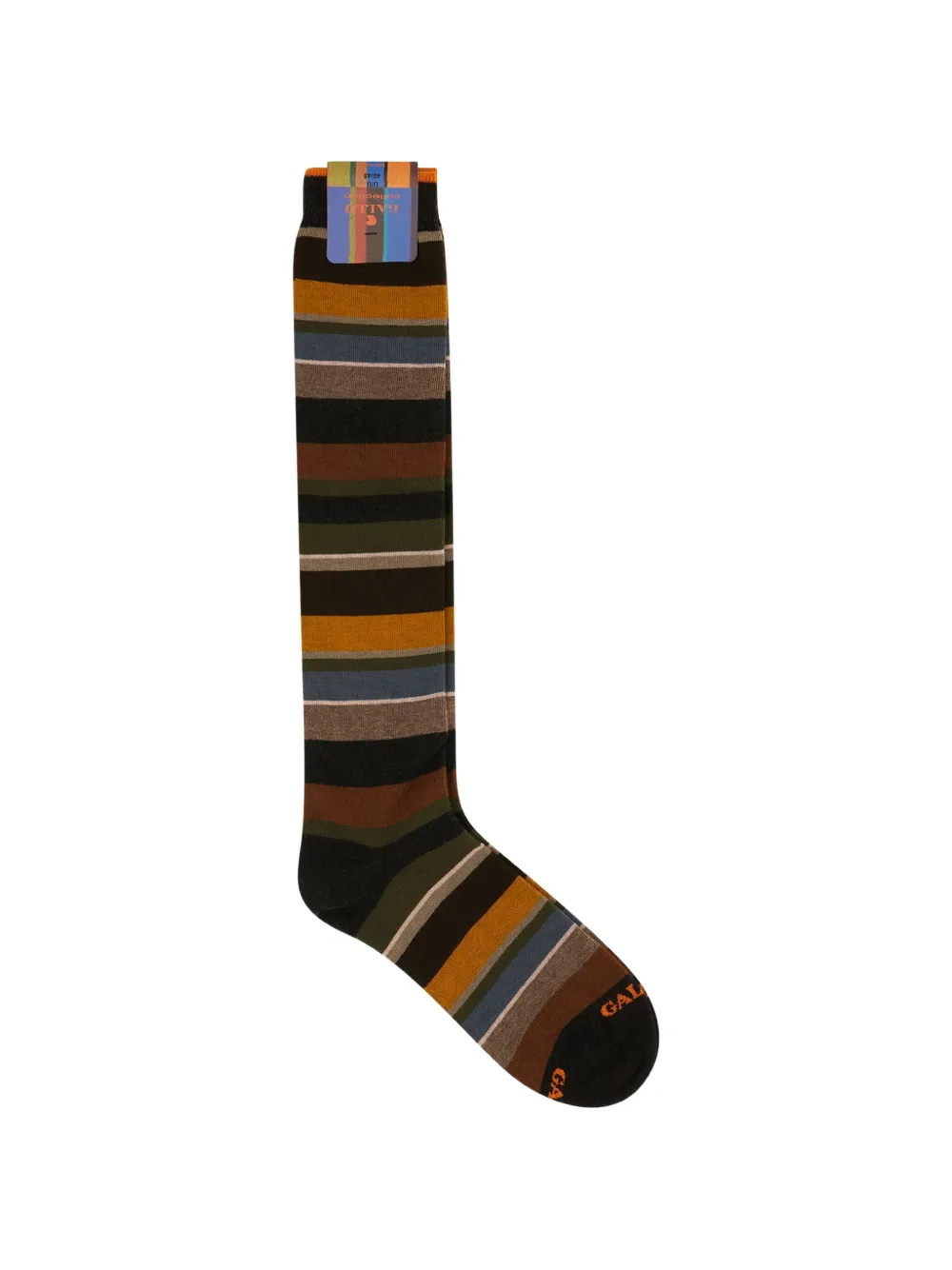 Gallo horizontal-stripe knee-high socks - Grau