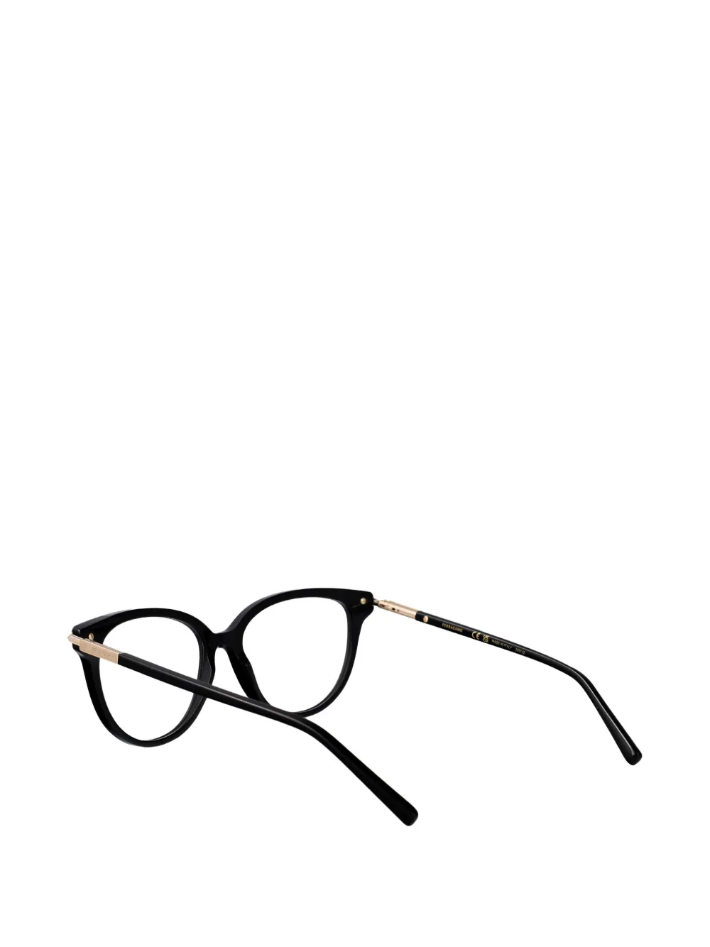 Ferragamo Eyewear Bril met cat-eye montuur Zwart