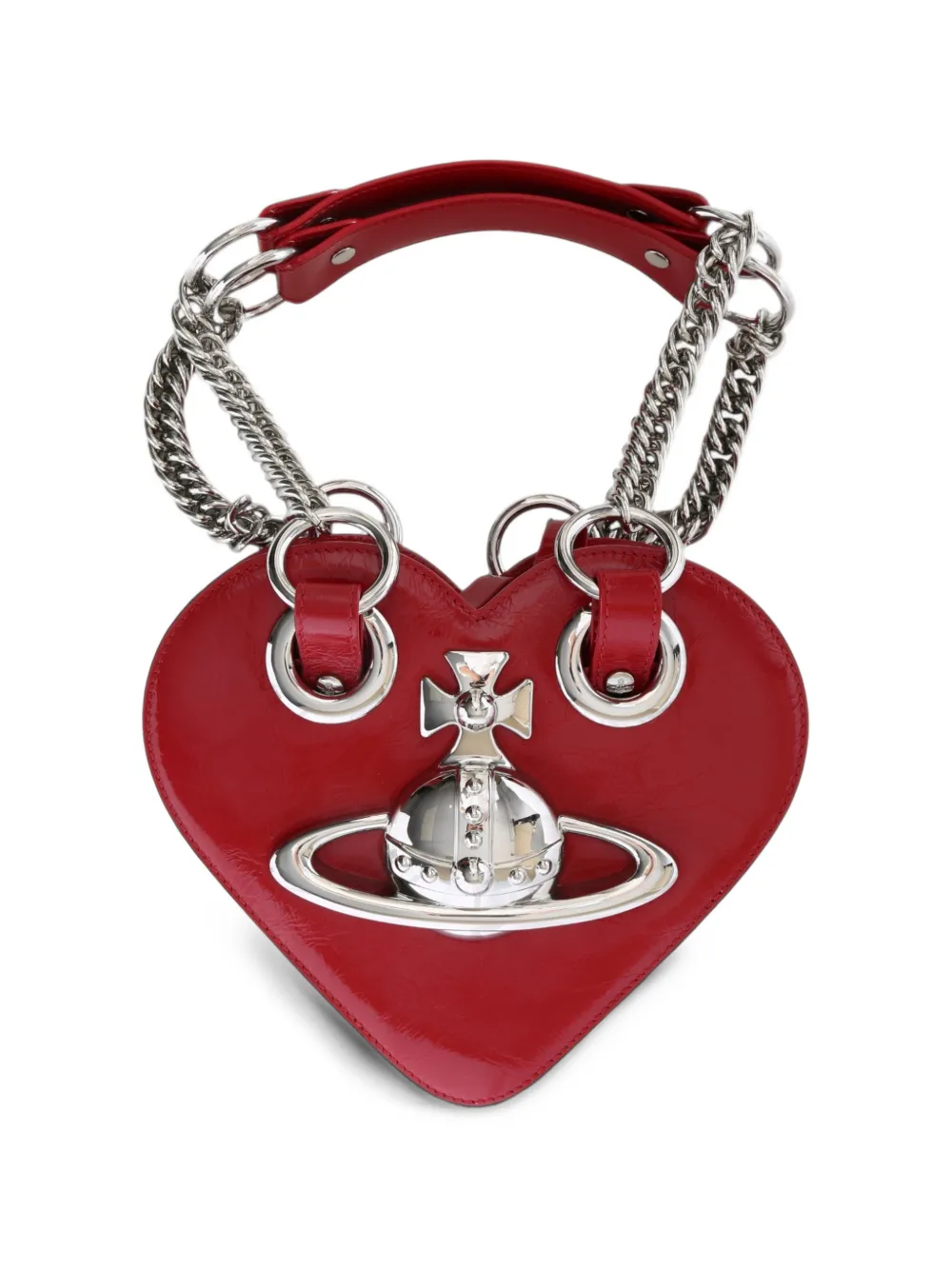 Vivienne Westwood Juliet heart chain bag - Red
