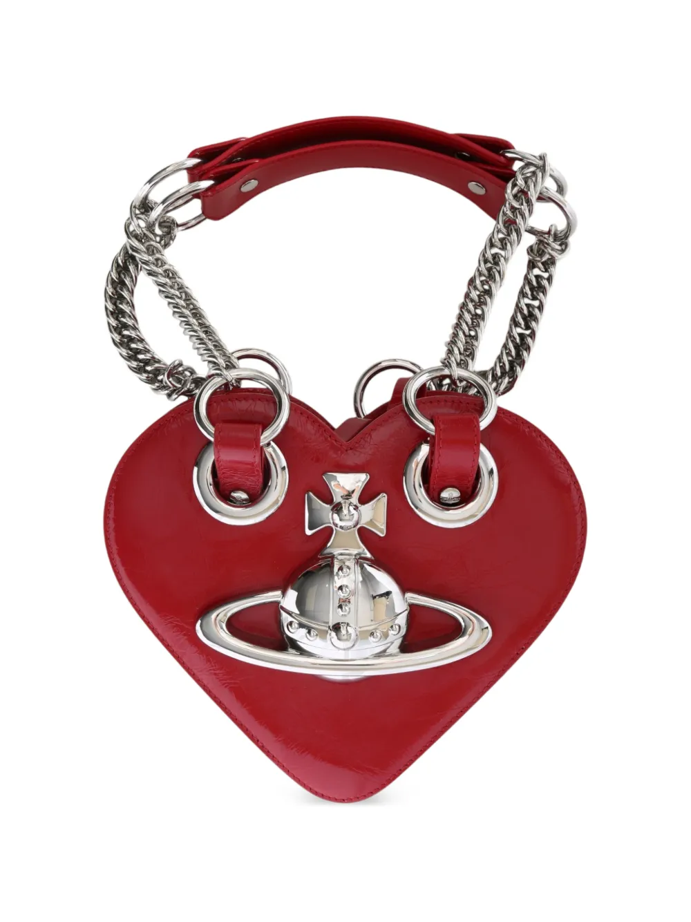 Vivienne Westwood Juliet heart chain bag - Rosso