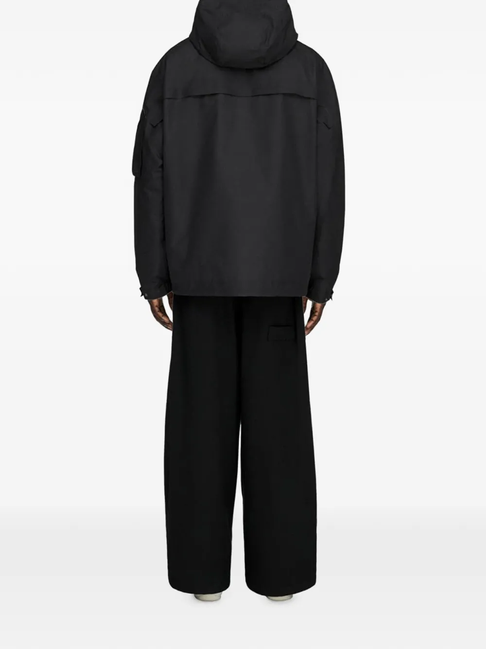 Y-3 GTX gewatteerd jack met capuchon Zwart