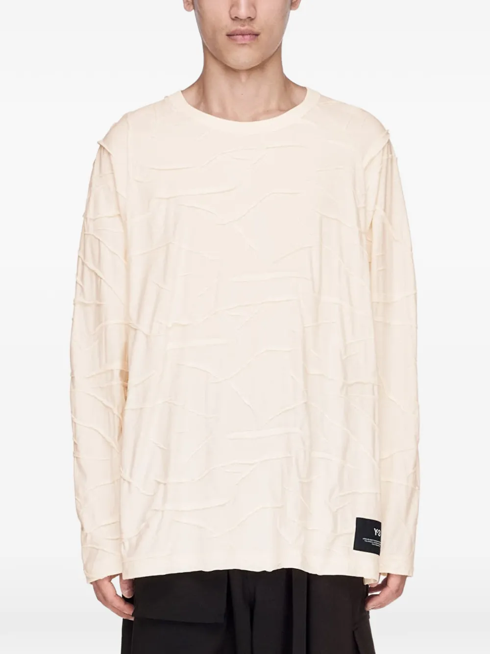 Y-3 pleated oversized T-shirt