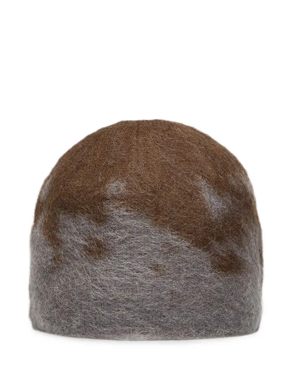 Gramicci bonnet en mohair à motif façon éclaboussures - Marron