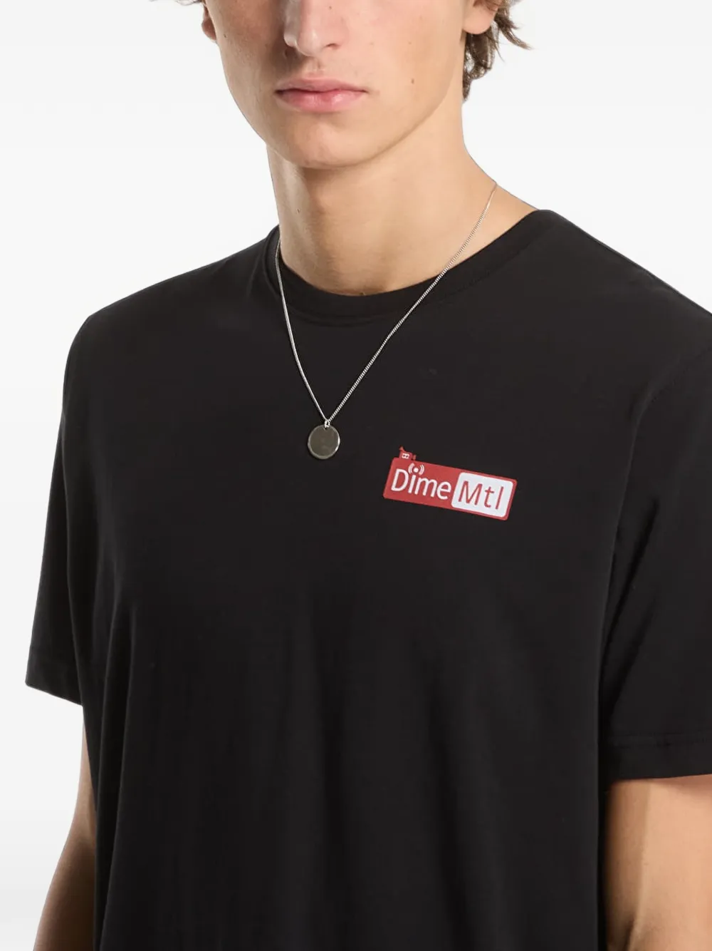 dime Leak T-shirt met grafische print Zwart