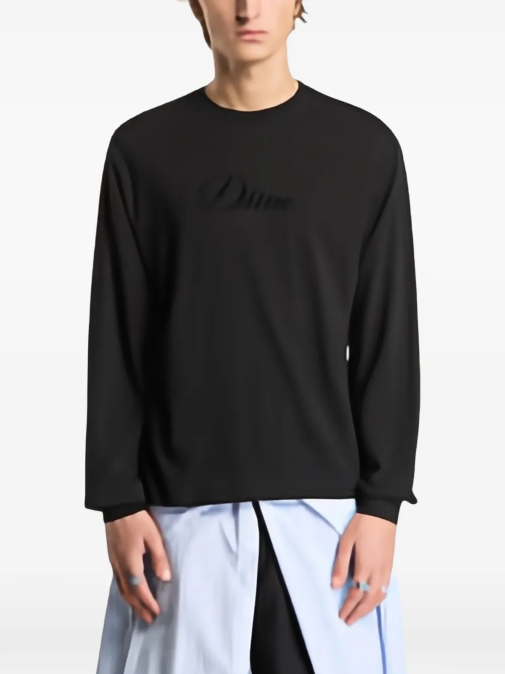dime Cursive long-sleeve T-shirt