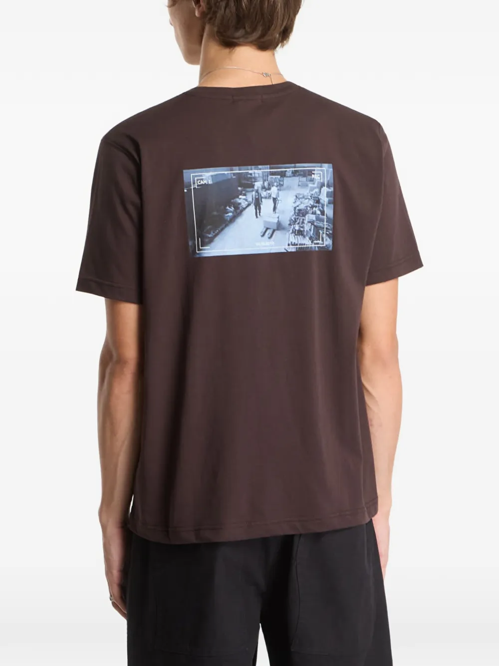 dime Leak T-shirt met grafische print Bruin