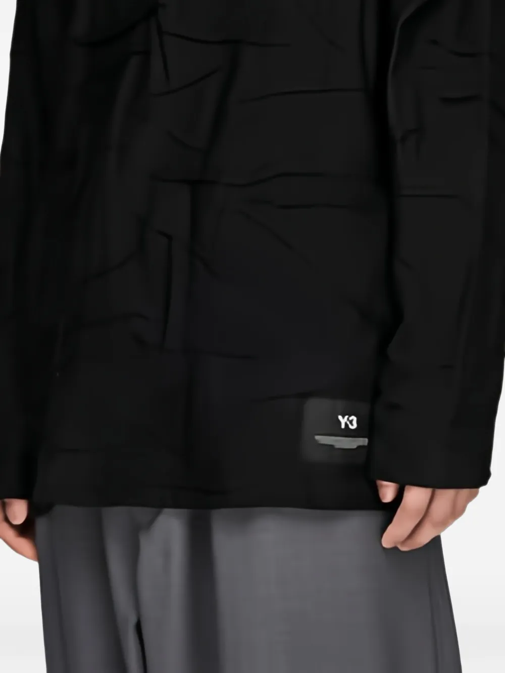 Y-3 Trui met gerafeld effect en raglanmouwen Zwart