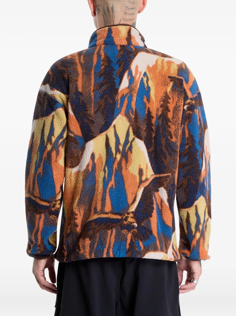 Columbia Helvetia II printed sweater Oranje