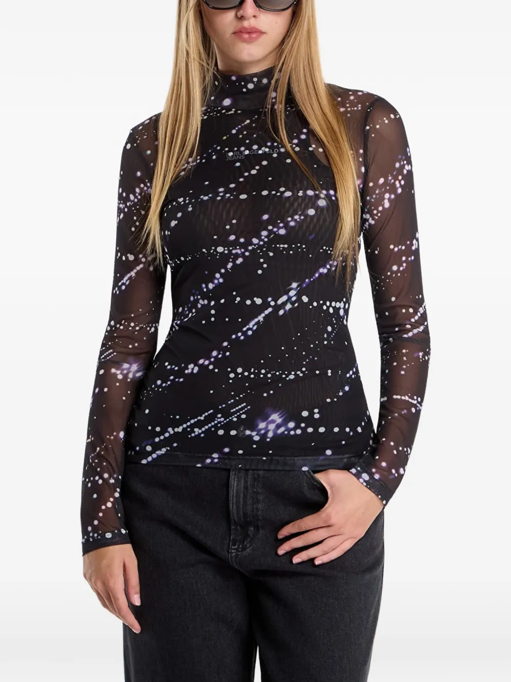 Karl Lagerfeld Jeans constellation-print top