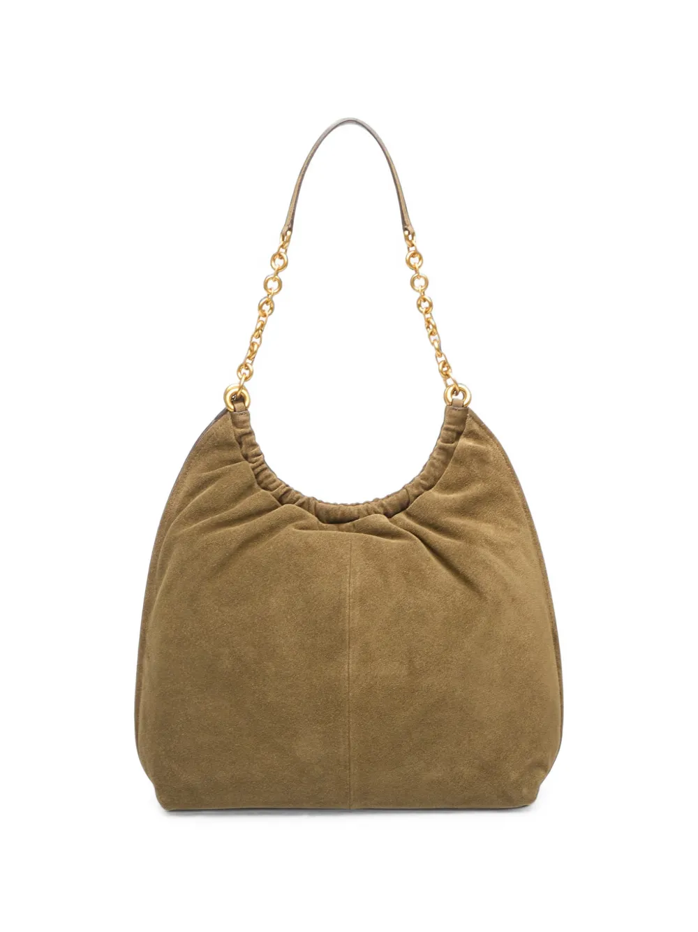 Michael Kors Shopper met kettingband en logobedel Bruin