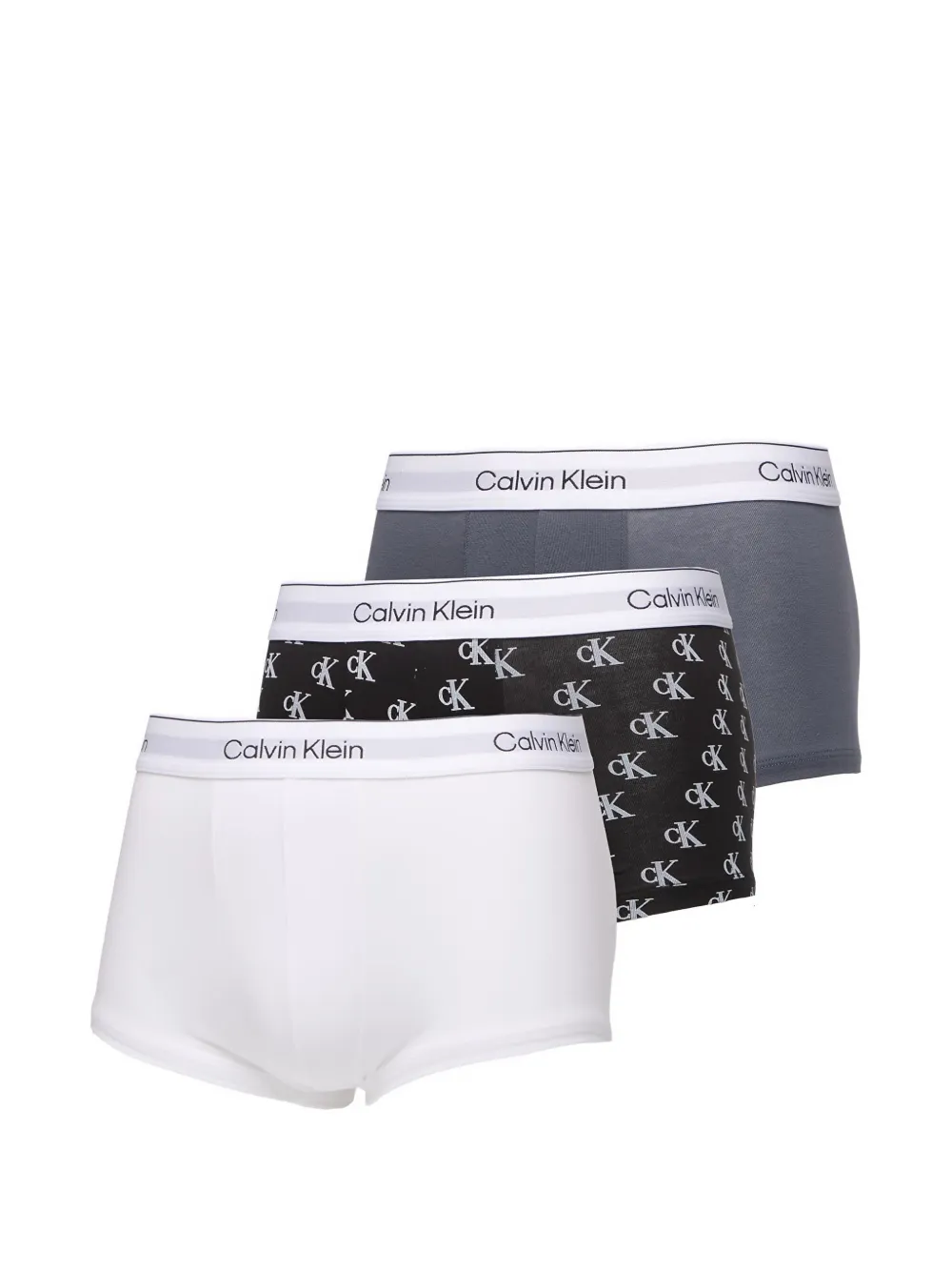 Calvin Klein 로고 밴드 복서 브리프 3팩 세트 | 화이트 | Image 1