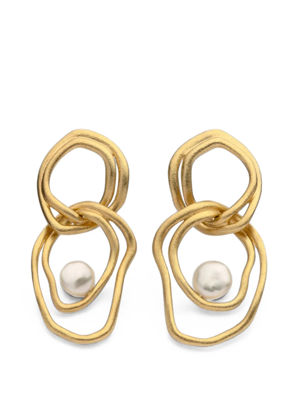 AUTORE MODA Celeste pearl-embellished earrings - Gold