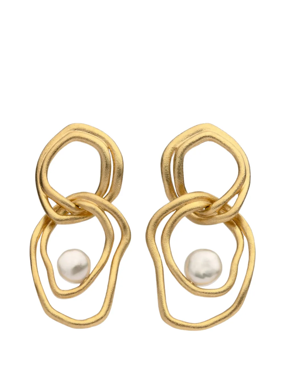 AUTORE MODA Celeste pearl-embellished earrings - Gold