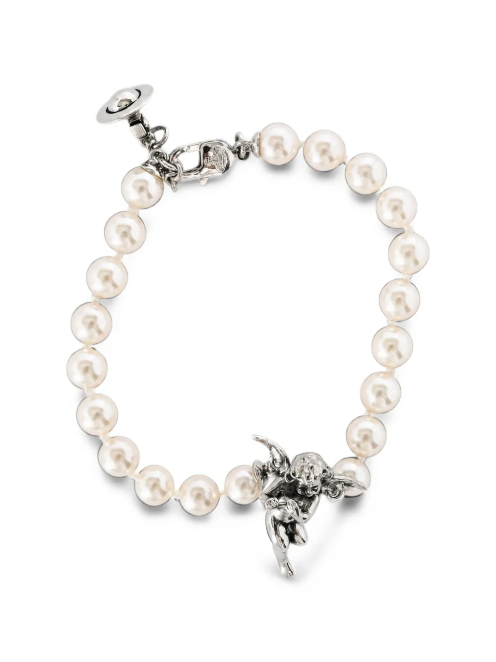 Vivienne Westwood cherub pearl bracelet - Tons neutres