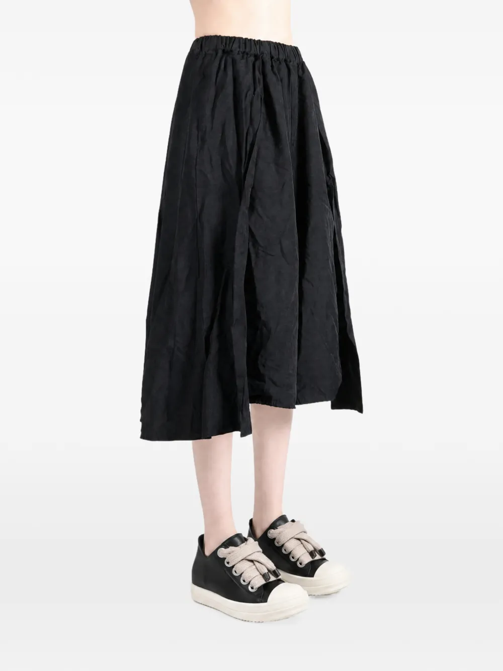 Comme Des Garçons Comme Des Garçons pleated cropped trousers Zwart