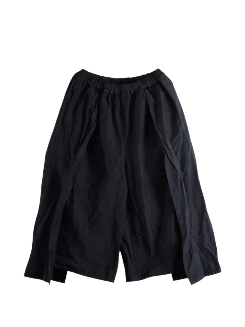 Comme Des Garçons Comme Des Garçons pleated cropped trousers Zwart