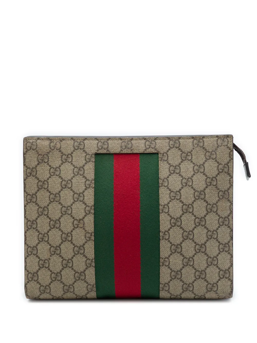 Gucci Pre-Owned pochette GG Supreme Web (2016-2026) - Tons neutres