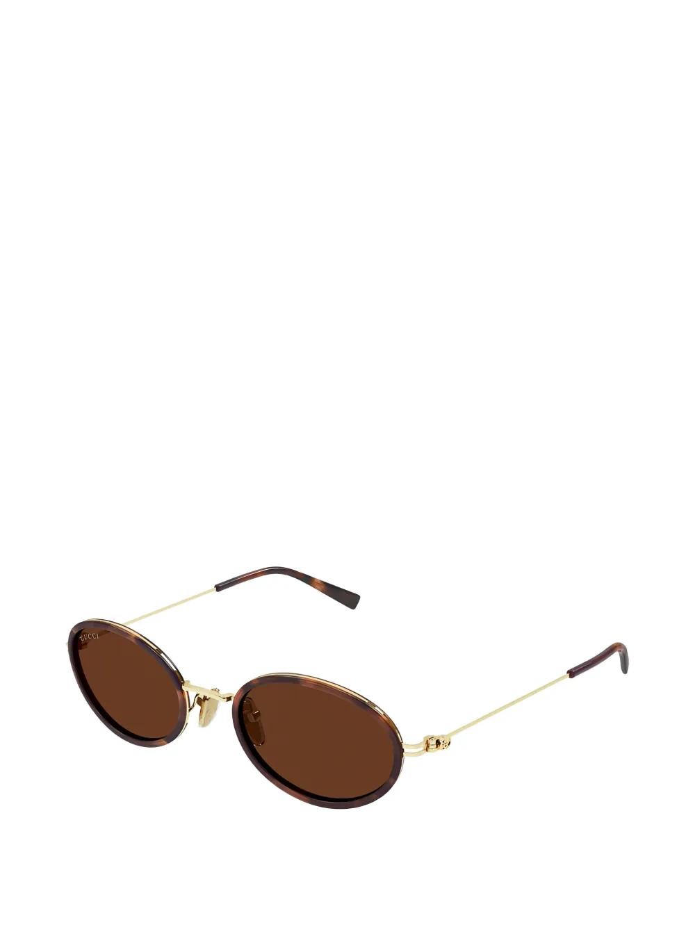 Gucci oval-frame sunglasses - Gold
