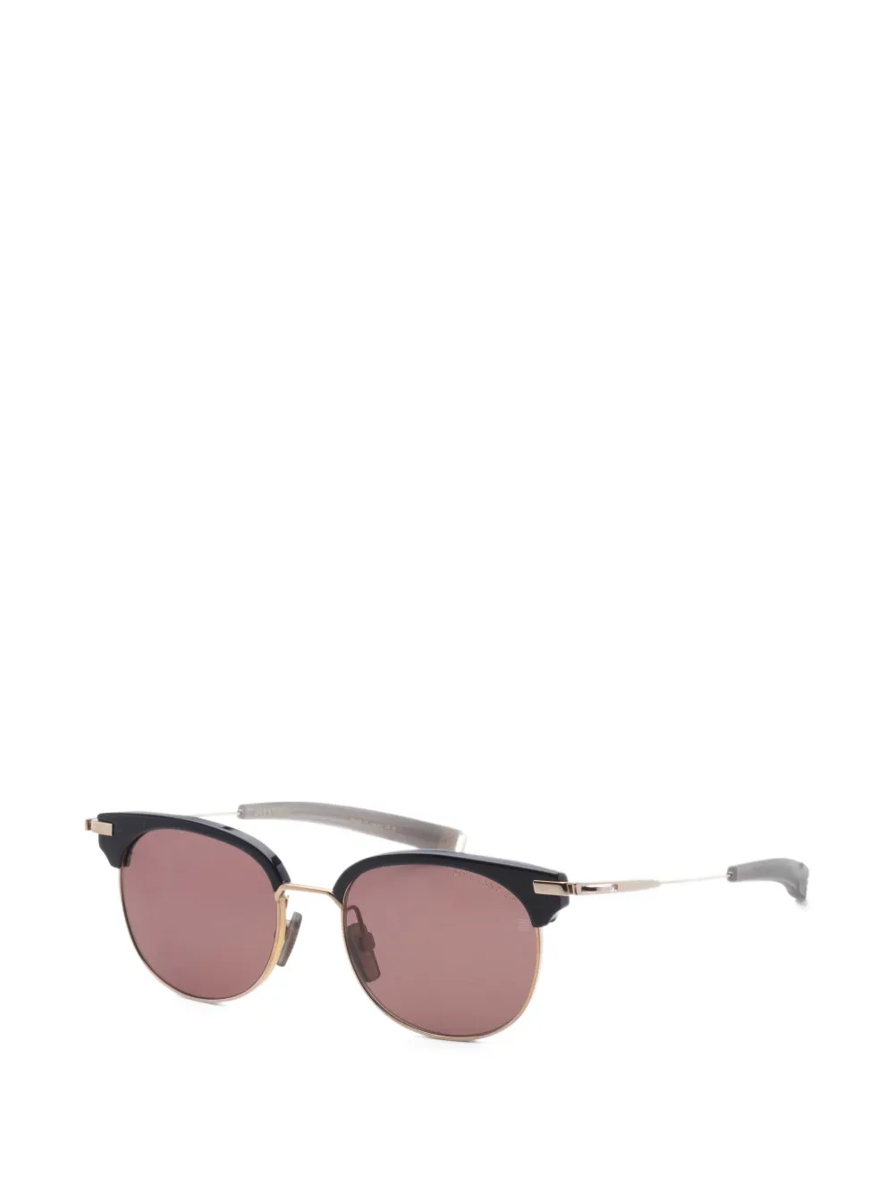 Dita Eyewear Lancier gepolariseerde zonnebril met rond montuur Zwart