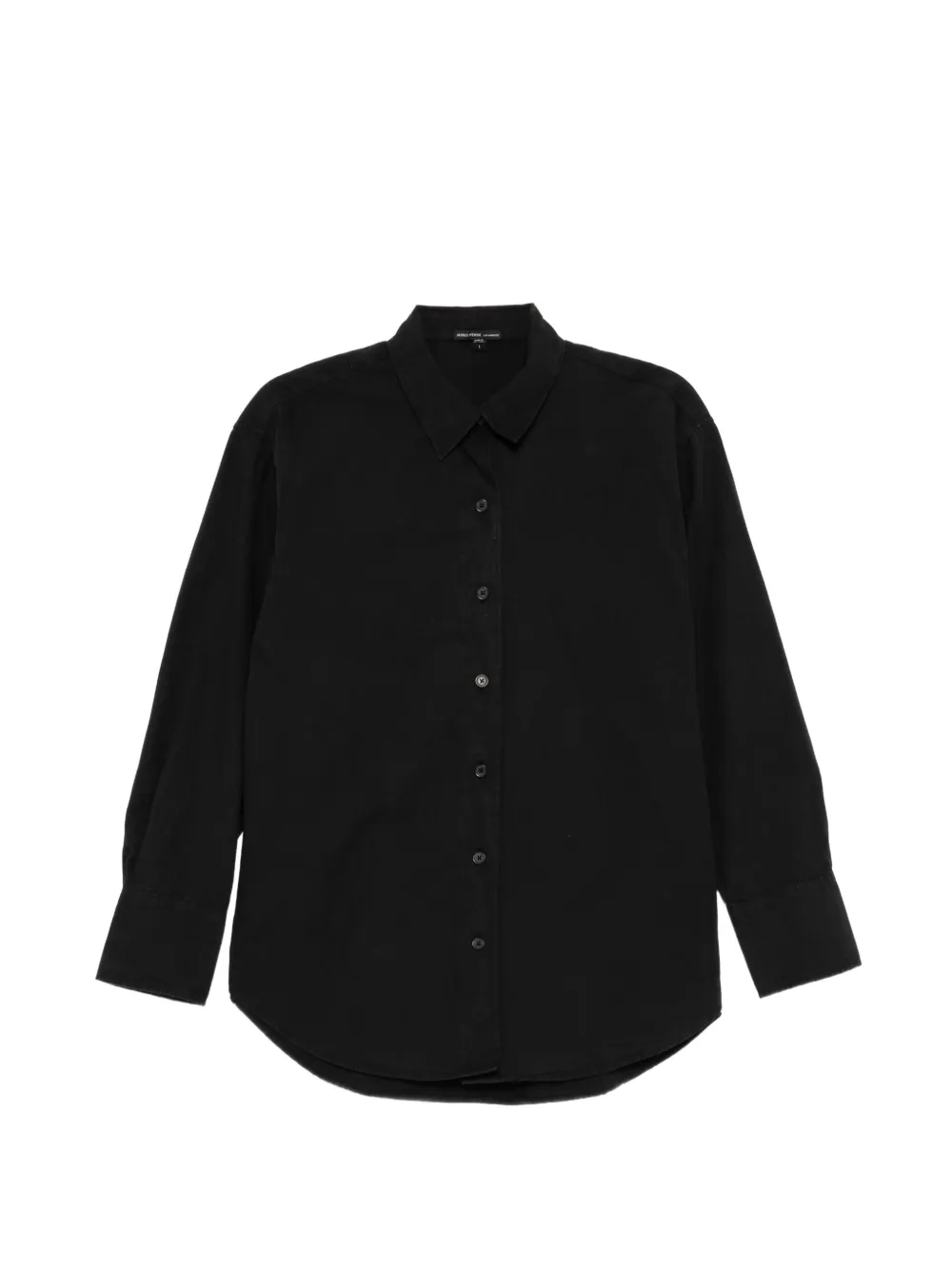 James Perse textured cotton shirt - Schwarz
