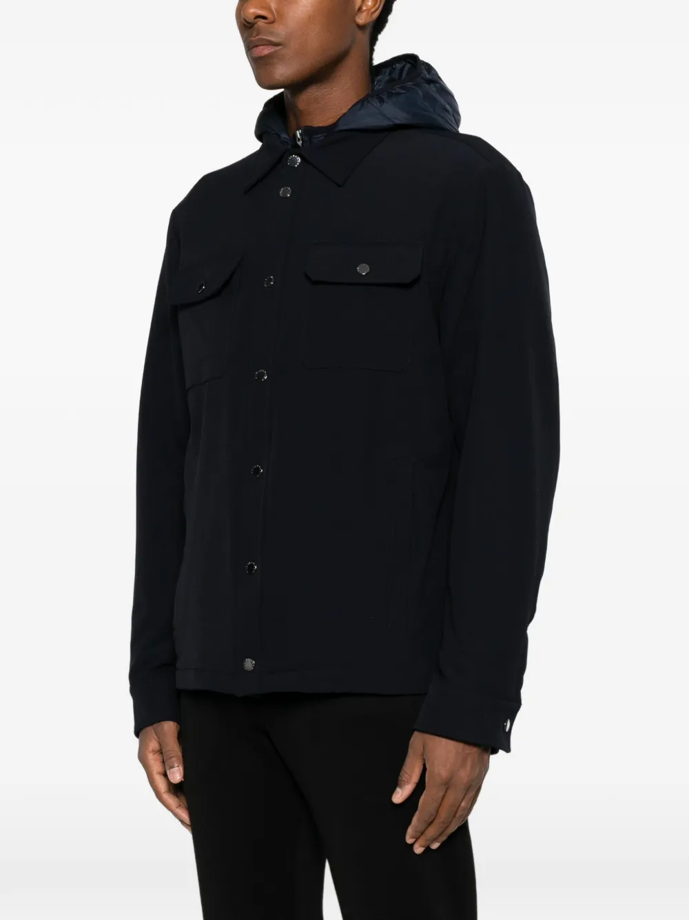 Paul & Shark Gelaagd jack met capuchon Blauw