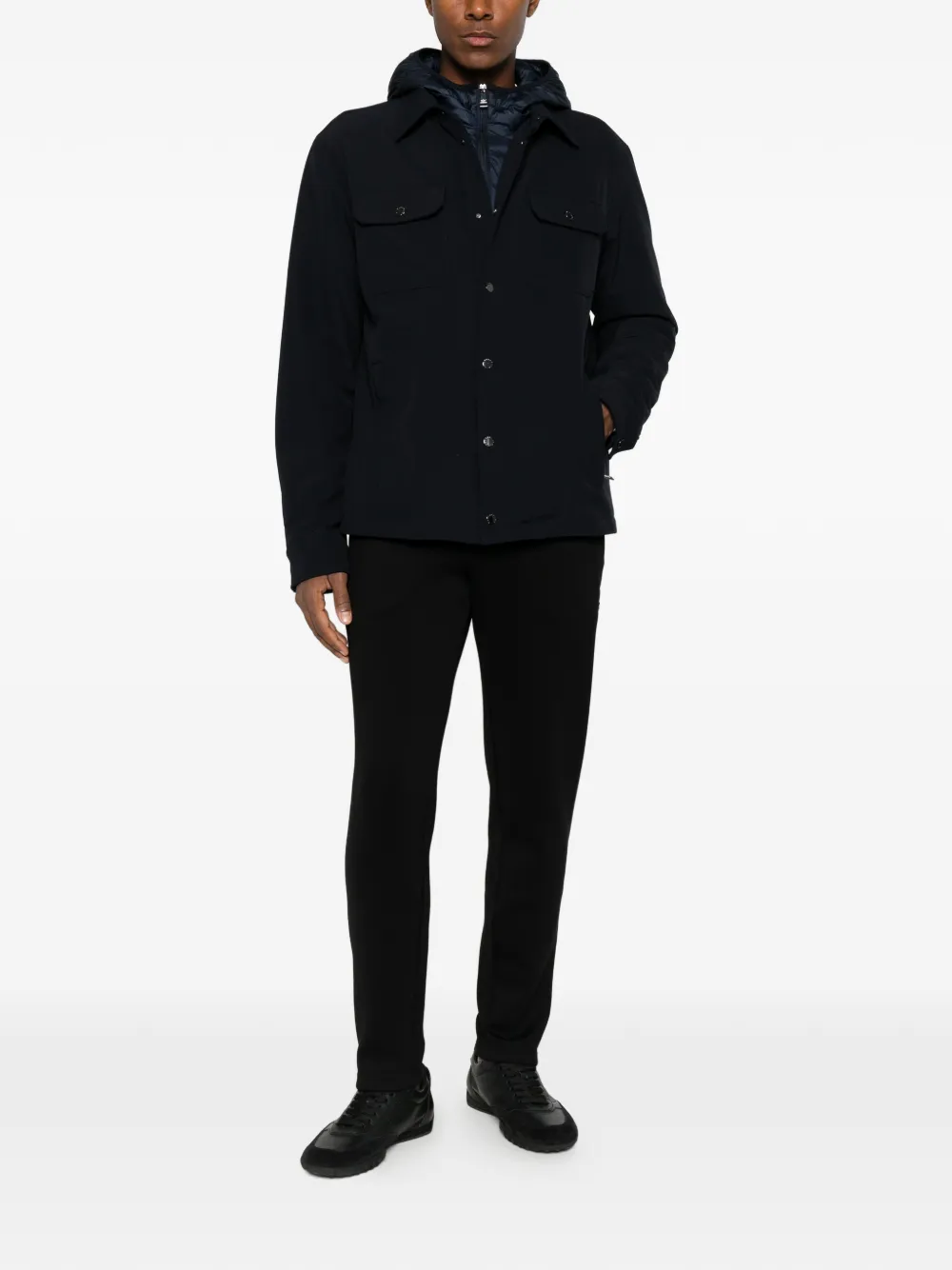 Paul & Shark Gelaagd jack met capuchon Blauw