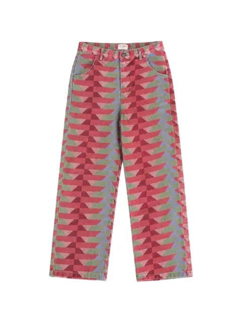 Favorite People pantalones anchos Crew con motivo geométrico