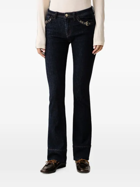Gaudi buckle-detail flared jeans