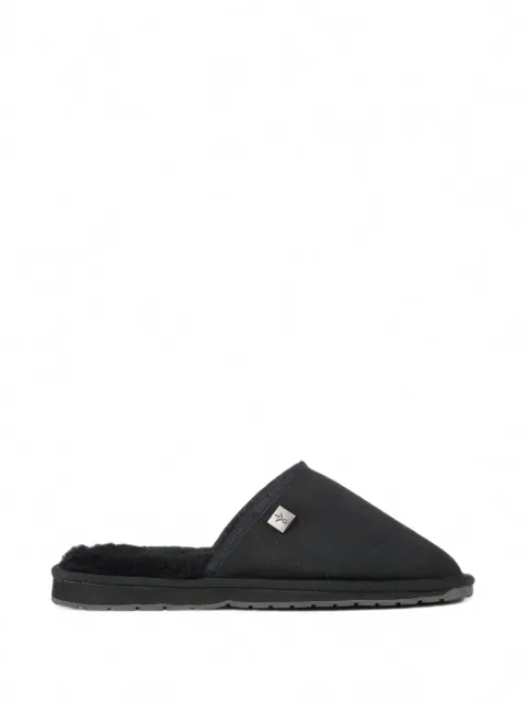 EMU AUSTRALIA Platinum Yamba logo-plaque shearling-lined slippers