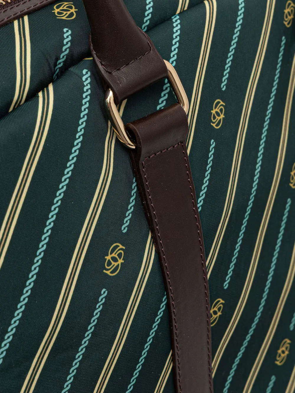 Drôle De Monsieur Monogram Weekender reistas Groen