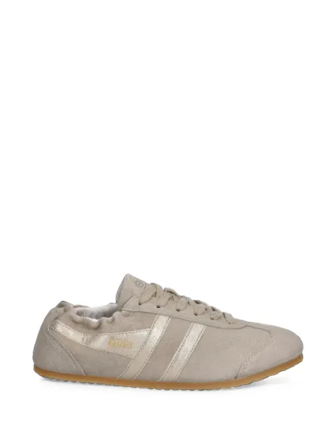 Gola suede metallic-stripe sneakers