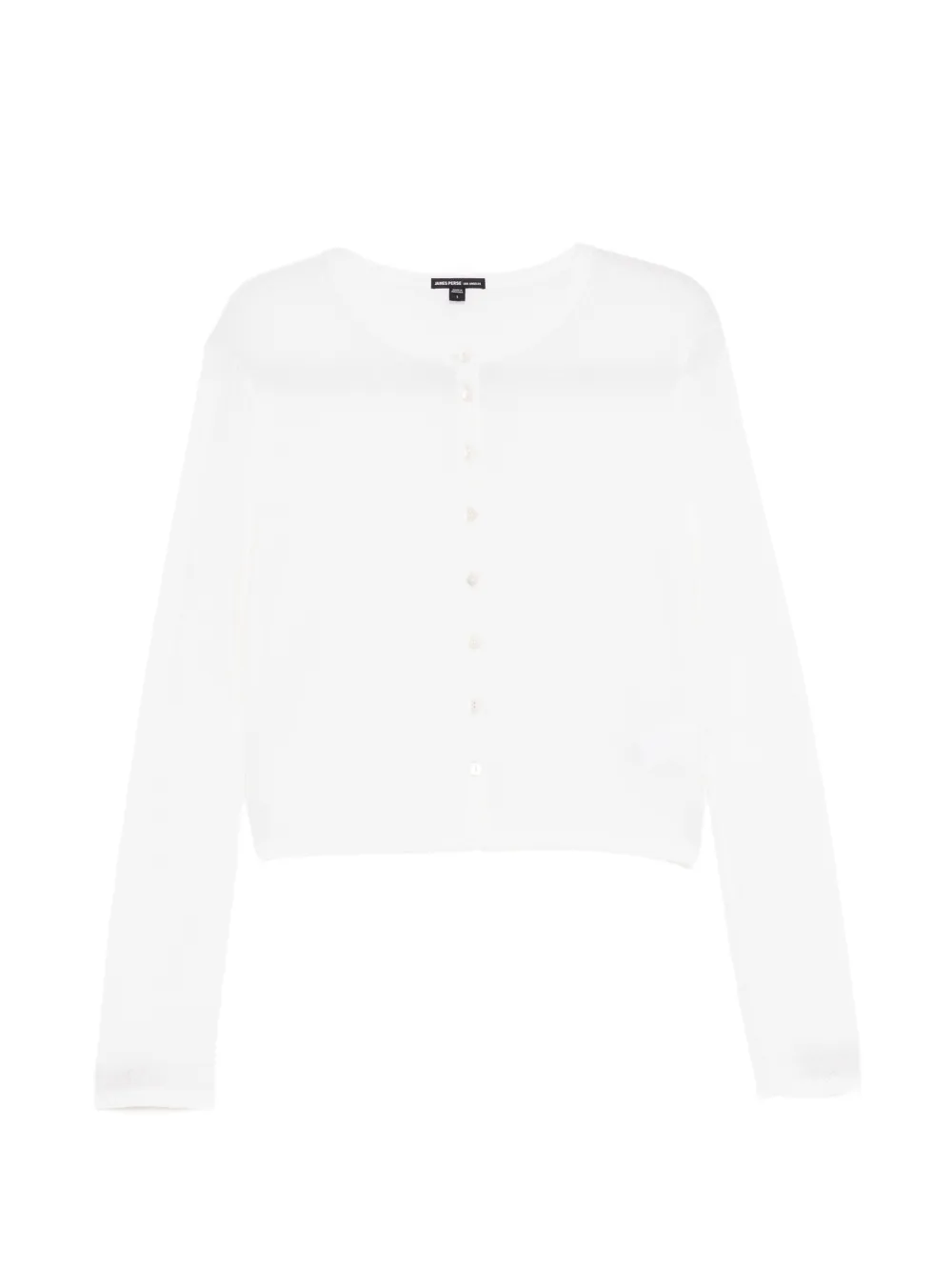 James Perse Cardigan in maglia fine - Bianco