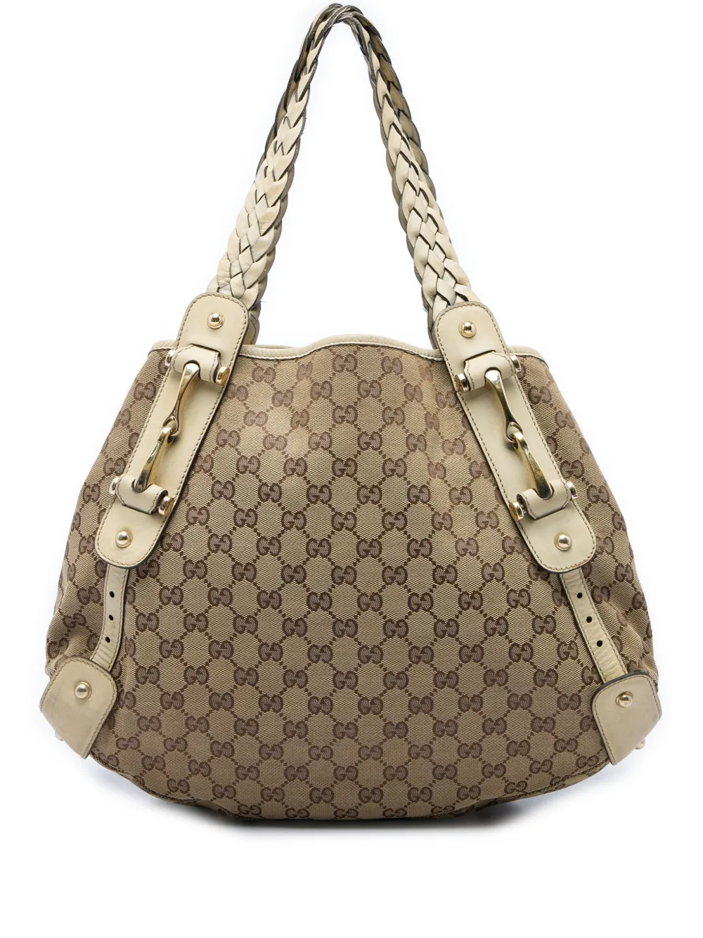 Gucci Pre-Owned 2016-2026 GG Canvas Horsebit Pelham shoulder bag - Neutrals