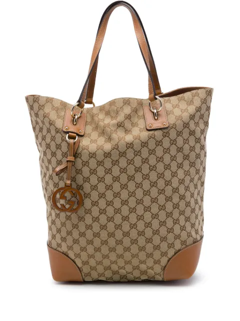 Gucci Pre-Owned 2016-2026 Large GG Canvas GG Charm tote bag